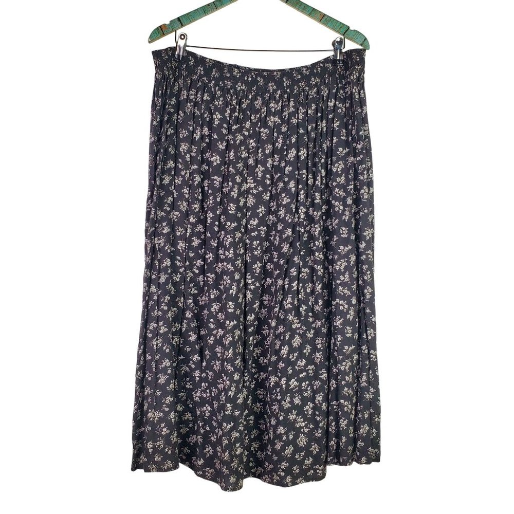 Vintage 90’s California Connection Inc. Floral Maxi Skirt, Plus Size 20